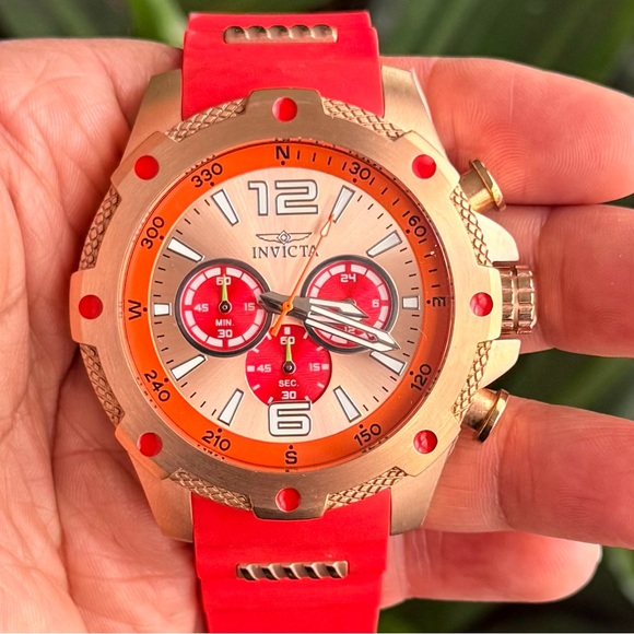 Invicta Red and Gold Men's Watch